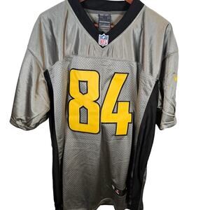 Nike NFL Antonio Brown Pittsburgh Steelers Gray Black Yellow RARE Jersey Sz 48